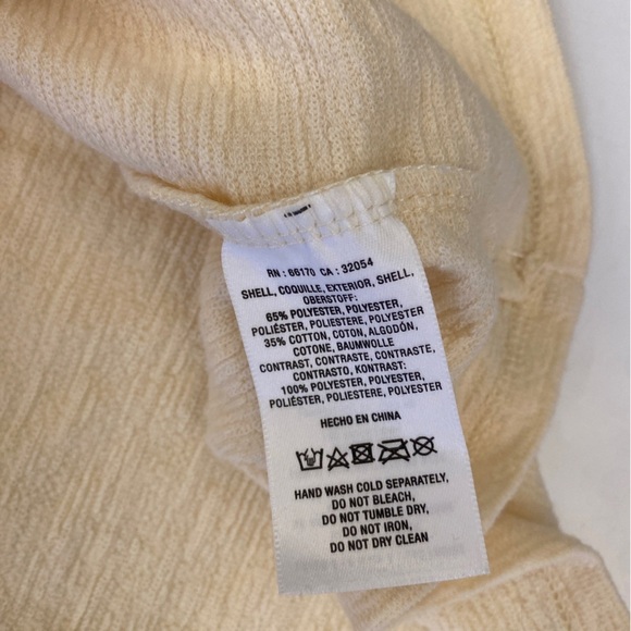 Anthropologie || Maeve Woven Puff-Sleeve Top Ivory Medium - Picture 8 of 8